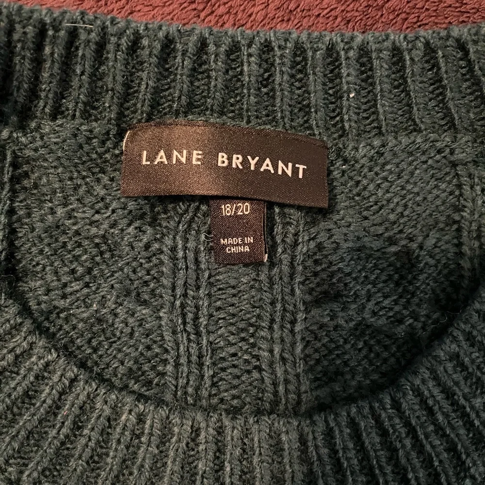 Lane Bryant Cable Knit Sweater with Fringe- Size 18/20 - Picture 2 of 3